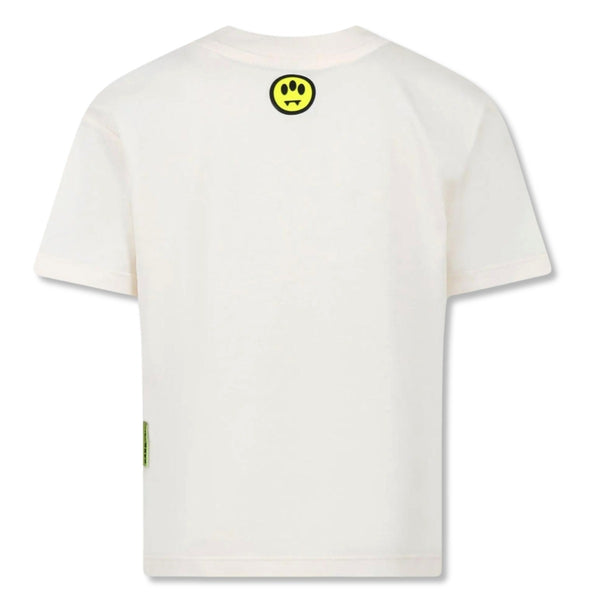 Boys Cream Graphic-Print Cotton T-Shirt