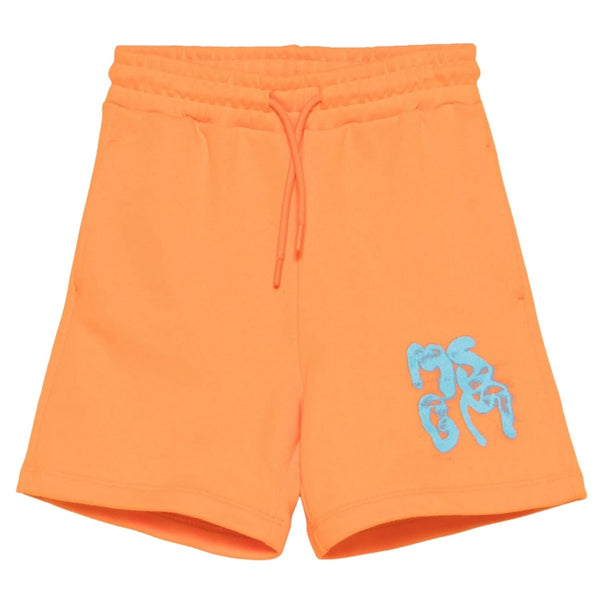Boys Orange Logo-print shorts