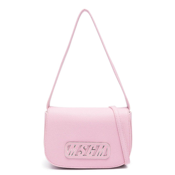 Girls Pink Logo-Patch Hand-Bag