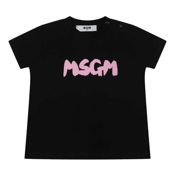 Baby Unisex Black Logo T-Shirt