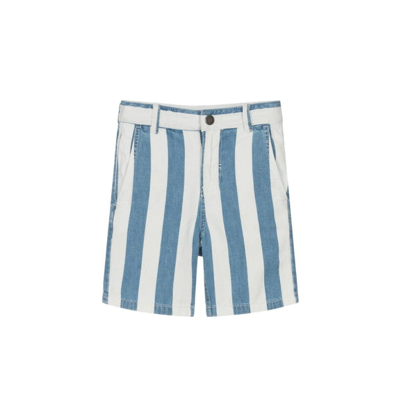 Boys Blue & White Striped Shorts