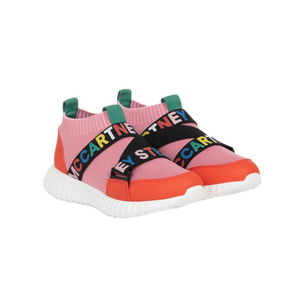 Girls Pink & Orange Trainers