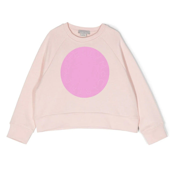 Girls Circle Print Cotton Sweatshirt