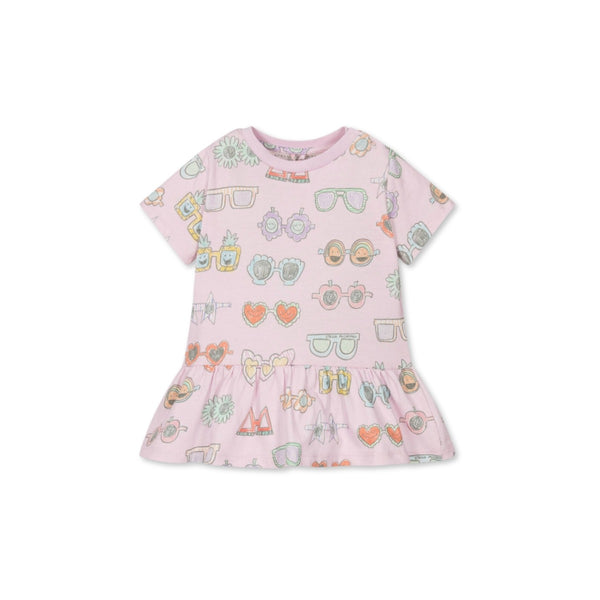 Baby Girls Pink Cotton Sunglasses Dress
