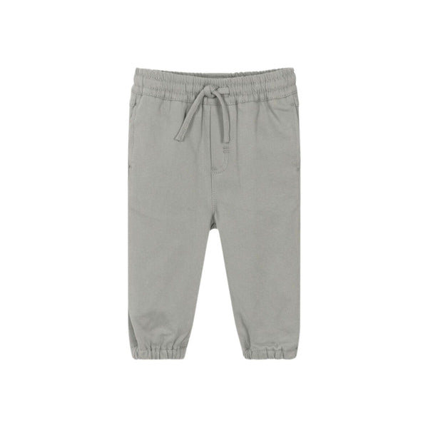 Baby Boys Grey Cotton Trousers