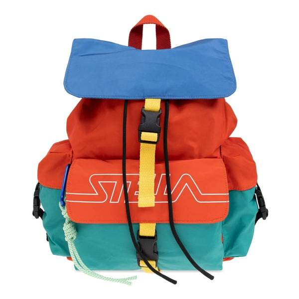 Unisex Red Printed-Logo bBckpack
