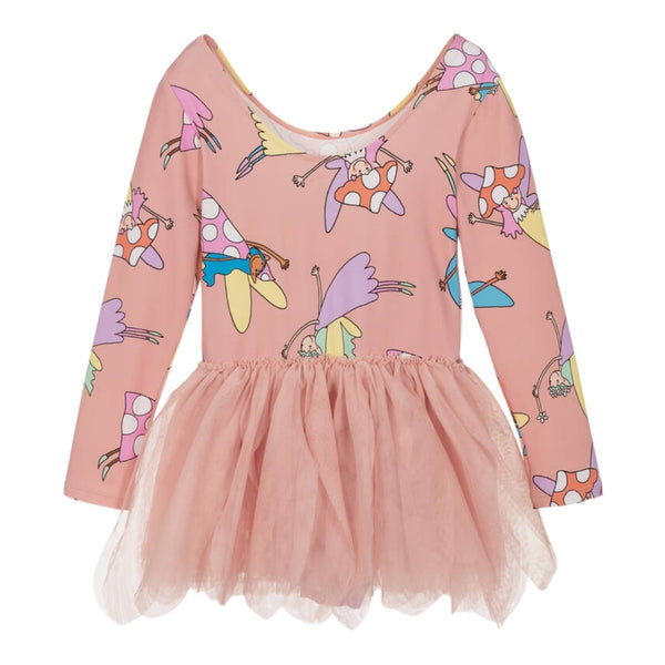 Girls Pink Tulle Fairies Dress