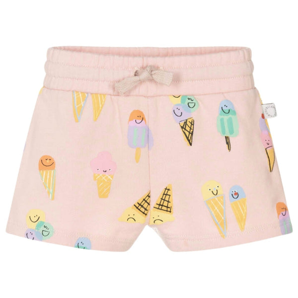 Baby Girls Pink Cotton Jersey Shorts