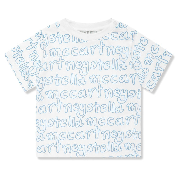 Baby Unisex White Logo-Print T-Shirt