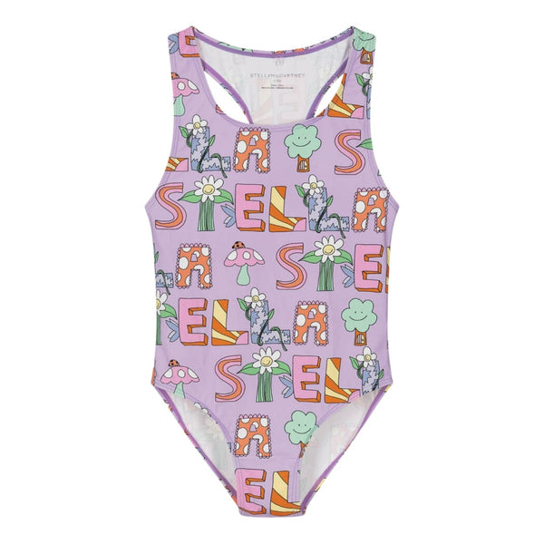 Girls Purple Swimsuit (UPF50+)