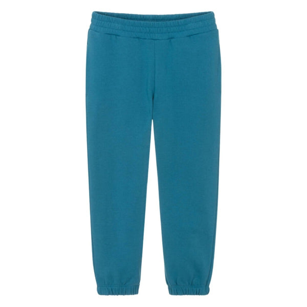 Boys Blue Earth-Motif-Print Joggers