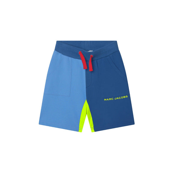 Boys Blue Logo Contrast Shorts