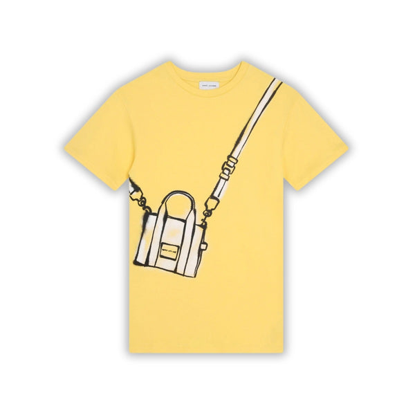 Girls Yellow Tote Bag Cotton Dress