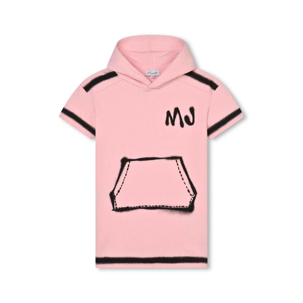 Girls Pink Logo-Print Cotton Dress