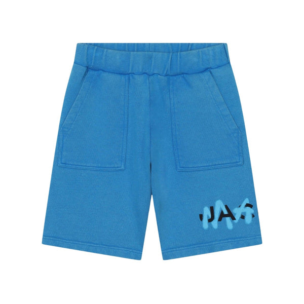 Boys Blue Logo-Print Cotton Shorts