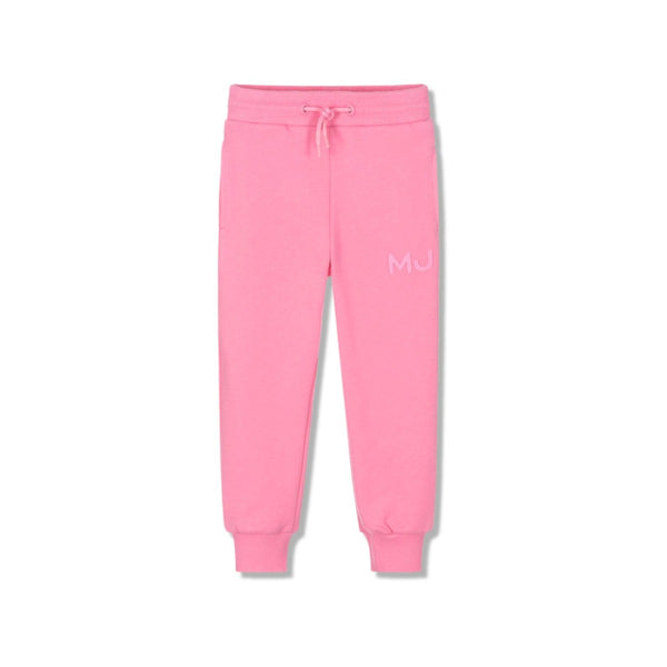 Girls Pink Logo-Print Cotton Joggers