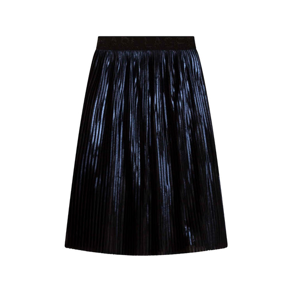 Girls Navy Blue Pleated Skirt