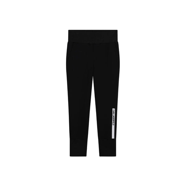 Girl Black Logo Jogger