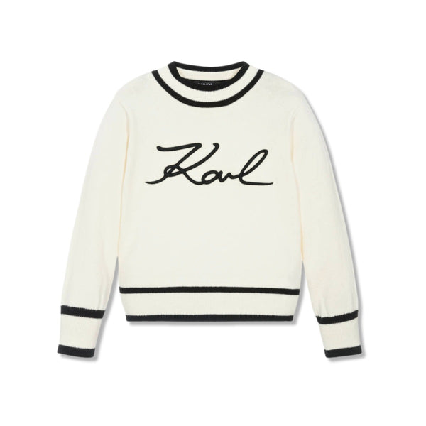 Girls Ivory Cotton & Cashmere Sweatshirt