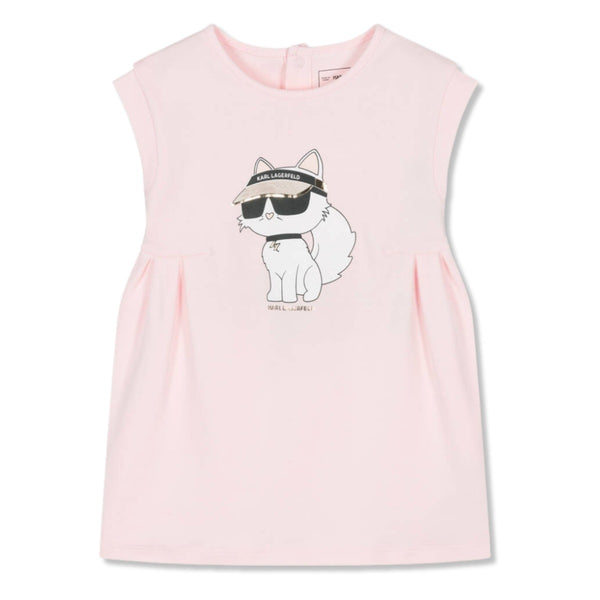 Baby Girls Pink Choupette Cotton Dress
